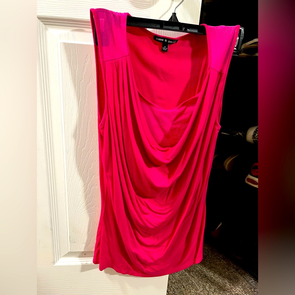 Woman’s pink dress tank top.